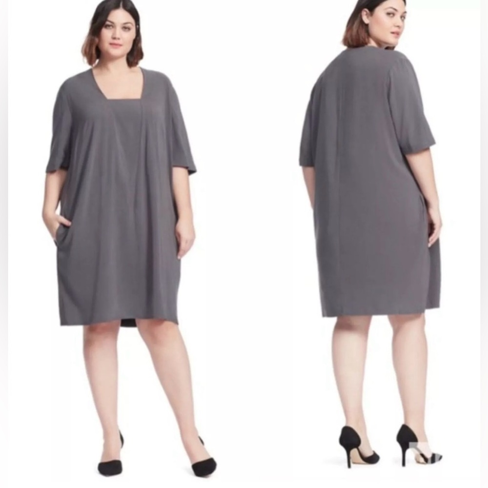 Universal Standard Marilyn Gray Shift Drrss